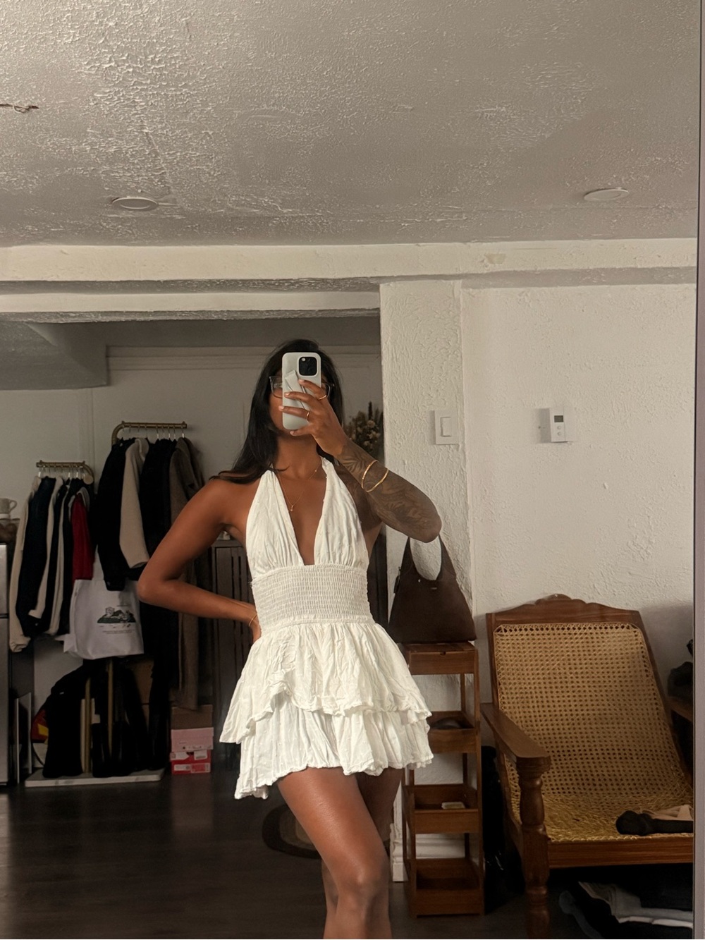 Princess Polly White Mini Dress Like New